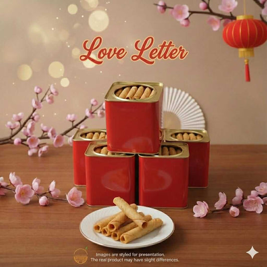 Homemade Love Letters Chinese New Year cookies in Singapore