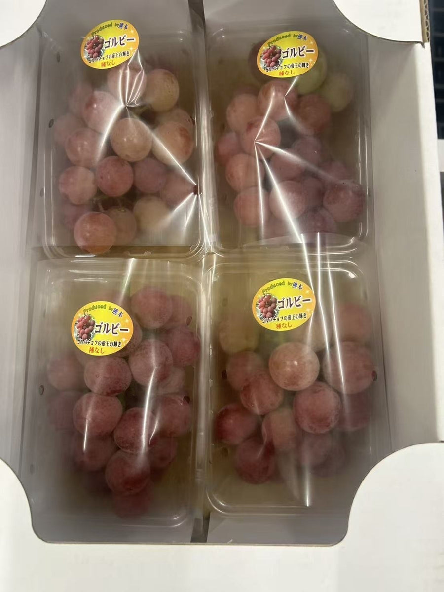 熊本红宝石红香印 Kumamoto Gorby Seedless Red Grapes