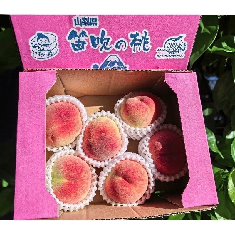 山梨笛吹一宫桃(粉盒)Yamanashi Fuefuki Ichinomiya Momo (Pink Box)