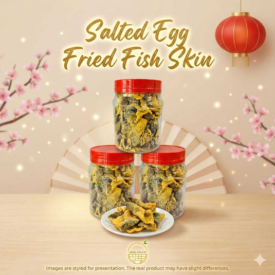 Salted Egg Fried Fish Skin Chinese New Year snack in Singapore
