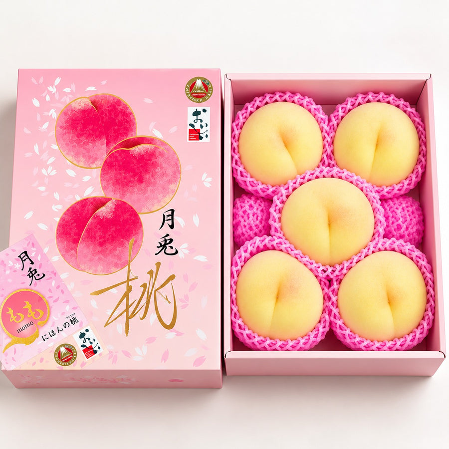 冈山月兔白桃 Okayama Moon Rabbit White Peach