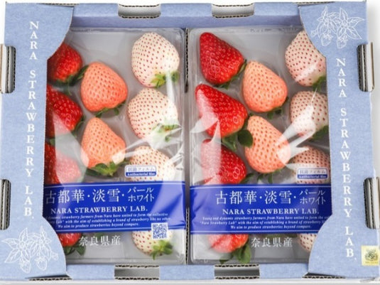 Nara Tri-Color Strawberry Purple Gift Box 250g x2 | Premium Japanese Fruit from Nara | Heng Fruits Singapore|hash:5386170e3ef7e015f642be4949cce2f3