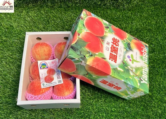 Yamanashi House Momo Sakuhime 1kg Std 4pcs | Premium Japanese Fruit from Yamanashi | Heng Fruits Singapore|hash:ad5cbbca31391a3fd47a8bcab480ea56
