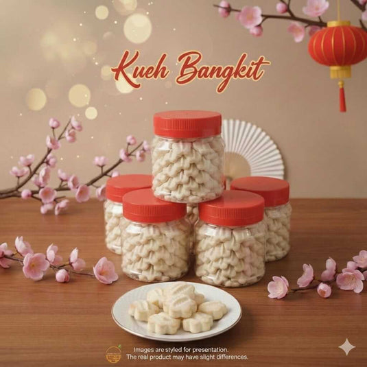 Homemade Kueh Bangkit Chinese New Year cookies in Singapore