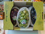 韩国三色葡萄礼盒 Korea Three Colour Grape Gift Box 3 Bunches | Premium Shine Muscat from Korea | Heng Fruits Singapore