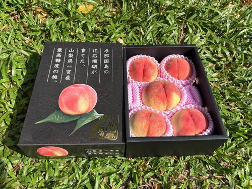 山梨珊瑚桃 Yamanashi Coral Peach 2.2kg / 5pcs | Premium Peach from Yamanashi, Japan | Heng Fruits Singapore