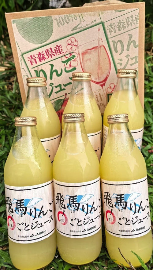 青森飞马苹果果汁 Aomori Shinano Gold Apple Juice 1000ml single bottle or 6 bottles | Premium Apple Juice from Aomori, Japan | Heng Fruits Singapore